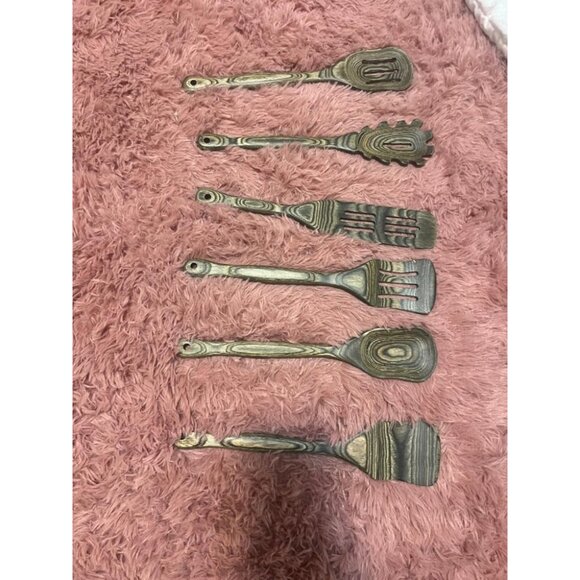 6 Pcs Kitchen Tools Set Including Cooking Slotted Spatula Spaghetti Spoon - Picture 3 of 13